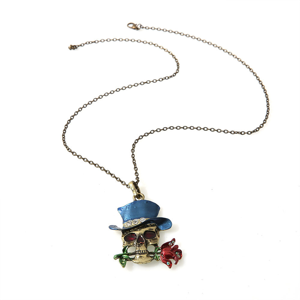 Men's Fashion Trendy Unique Versatile Skull Ghost Simple Necklaces