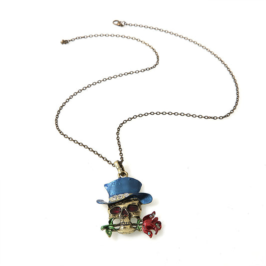 Men's Fashion Trendy Unique Versatile Skull Ghost Simple Necklaces
