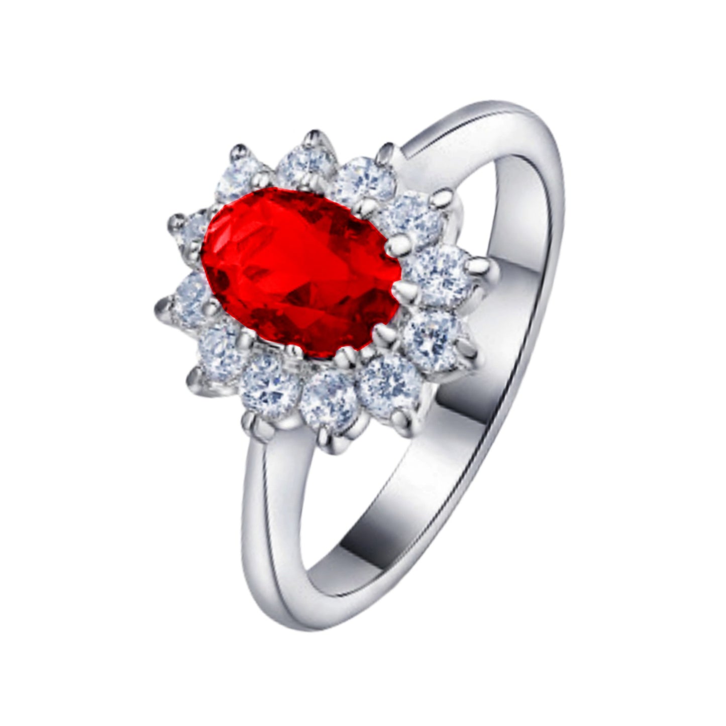 Gemstone Zircon Creative Personality Inlaid Emerald Ring