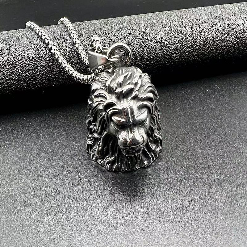 Locomotive Style Vintage Lion's Head Lucky Pendants