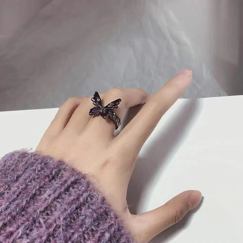 Minority Design Cold Style Butterfly Fashion Trendy Cool Rings