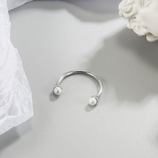 Smile Pearl Adjustable Personality Jack Purcell Rings