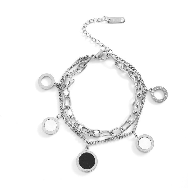 Women's Commuter Titanium Steel Light Luxury Couple Bracelets