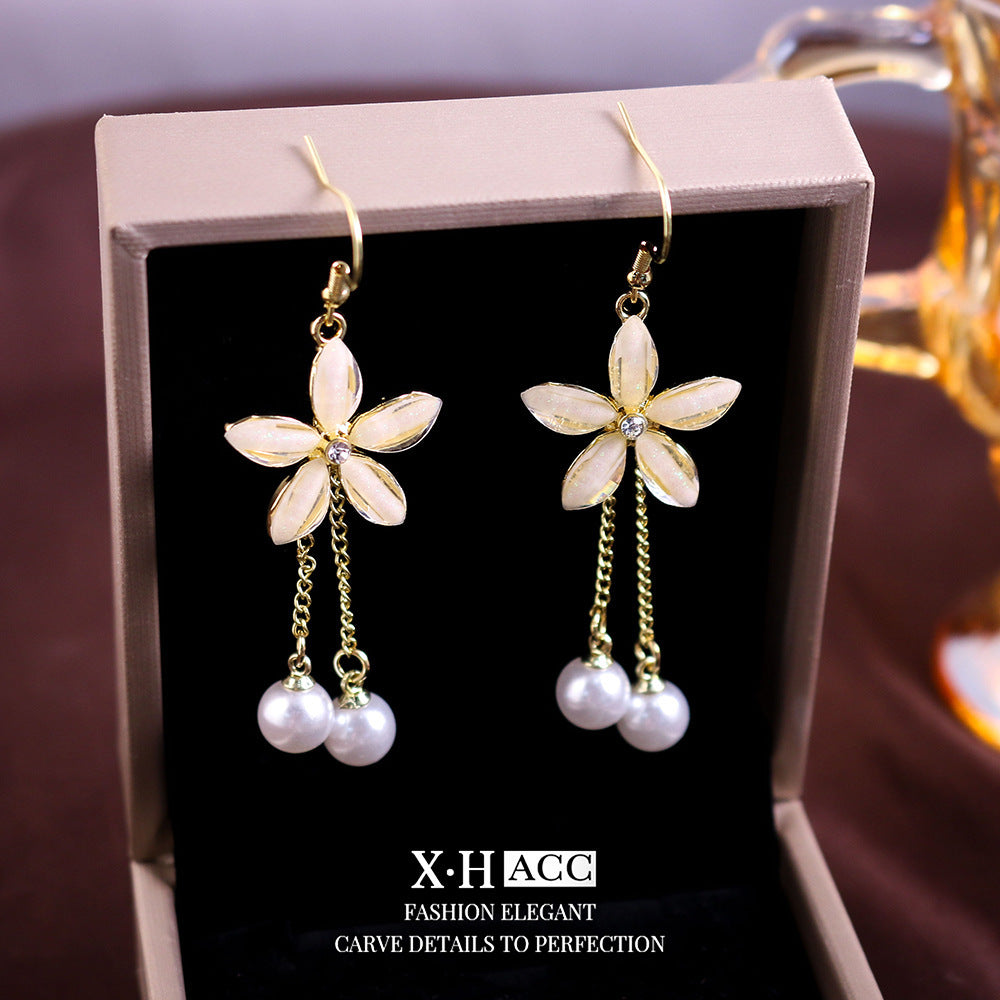 Elegant Zircon Butterfly Tassel Gentle Stylish Personality Stud Earrings