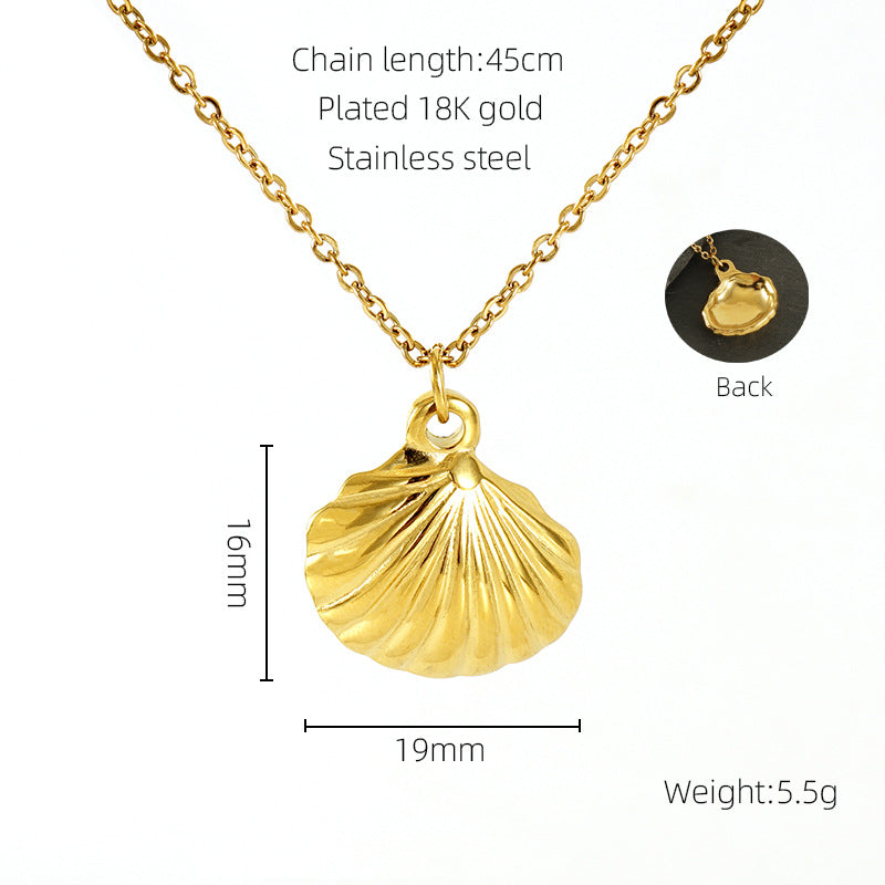 Commuter Stainless Steel Rose Female Irregular Necklaces