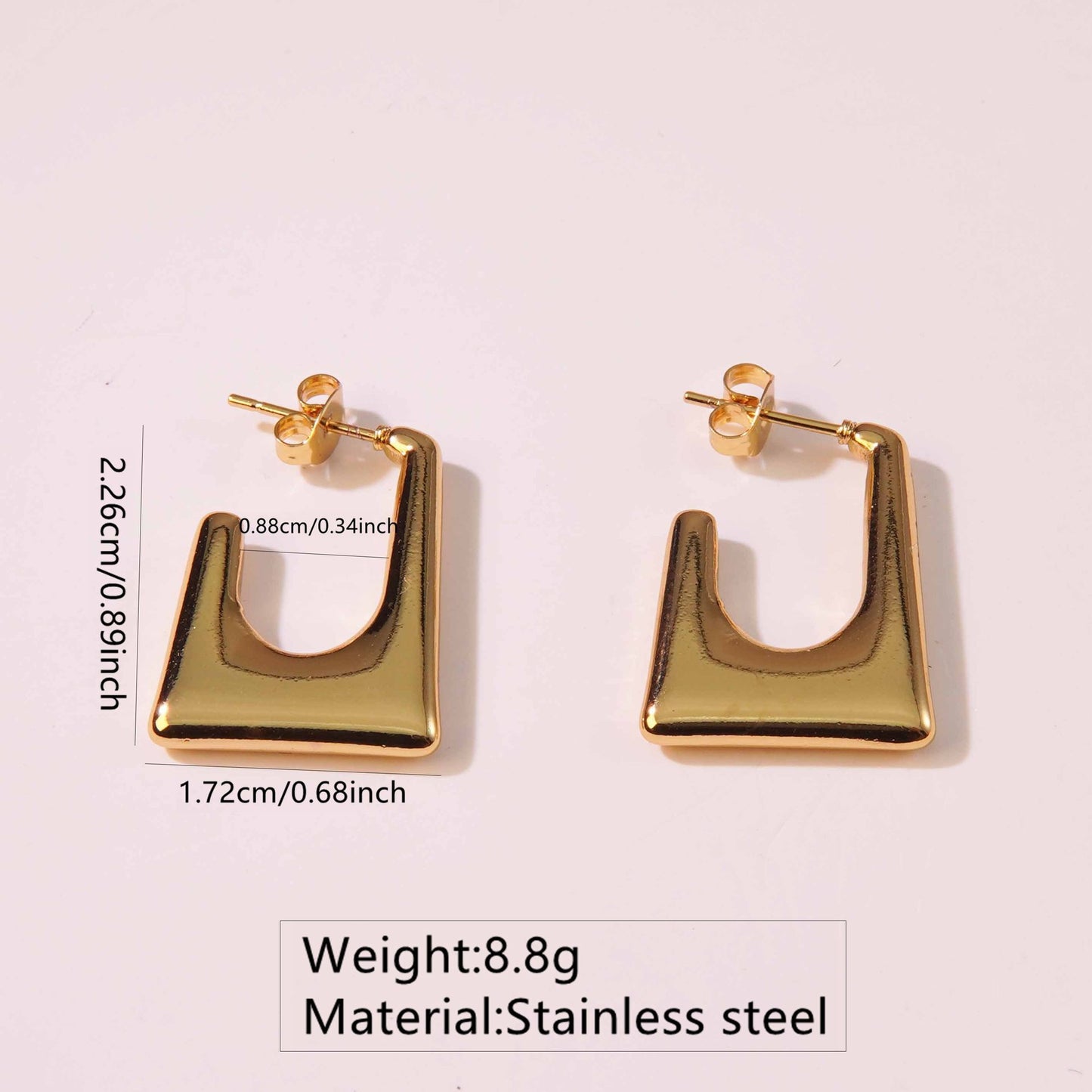 Luxury High Sense Titanium No Fading Ear Earrings