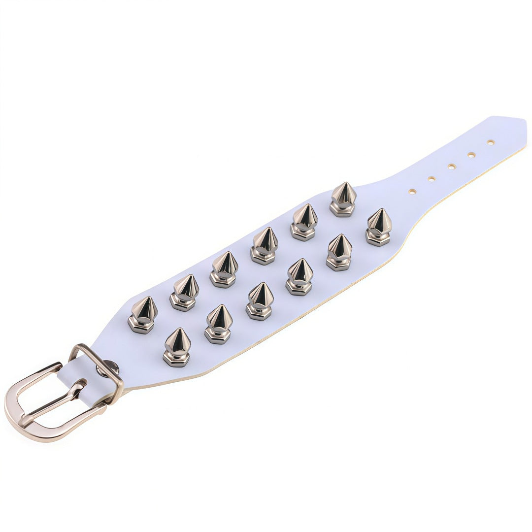 Protection Leather Fashion Street Shooting Punk Spike Rivet Exaggerated Bracelets