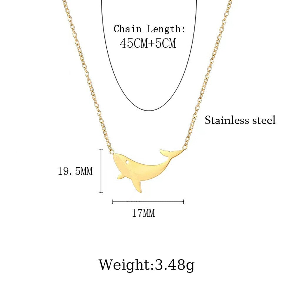 Women's Cartoon Animal Series Personalized Stainless Steel Necklace
