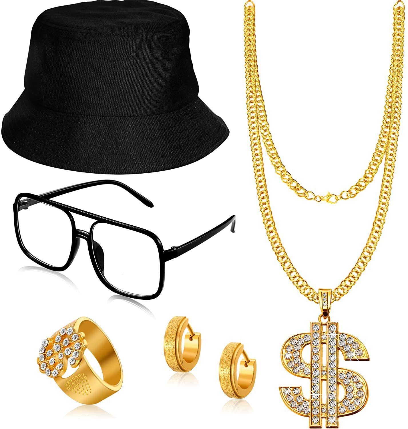 Hop Punk Usd Bucket Hat Black Necklaces