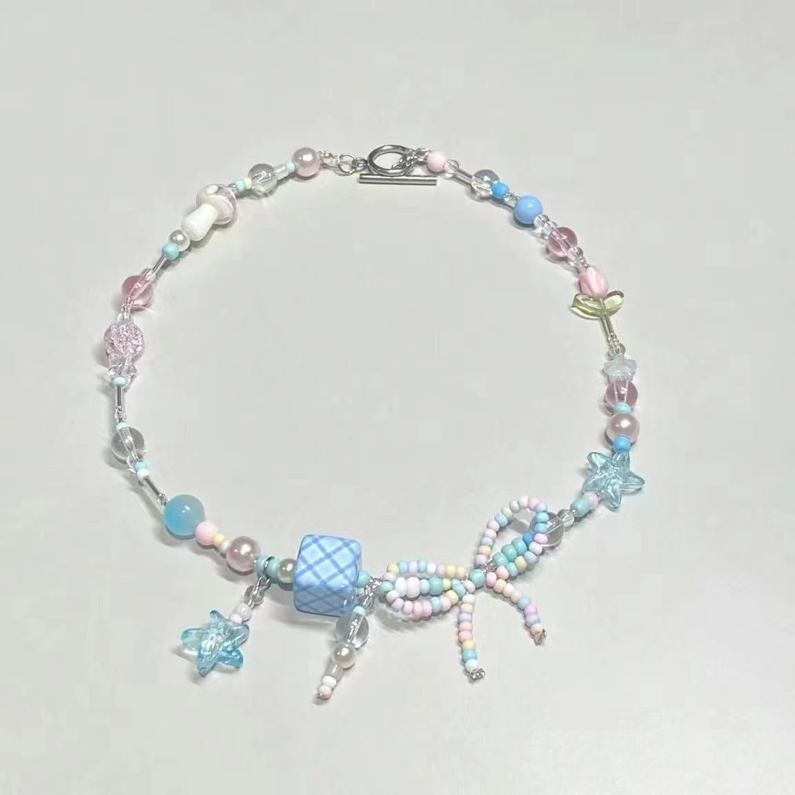Apple Paradise Colorful Beaded Summer Bohemian Clavicle Chain Necklaces