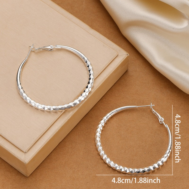 Female Multilayer Temperamental Tide Simple Personality Geometric Round Bracelets