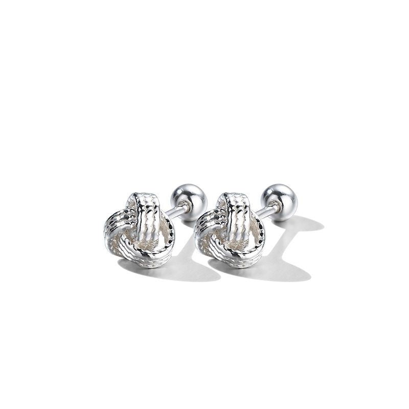 Thread Simple Exquisite Refined Grace Design Stud Earrings