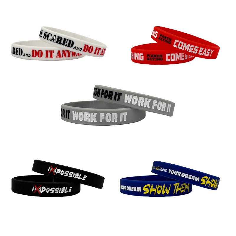 Hand Faith Inspirational Quotes Festival Theme Party Event Bracelets
