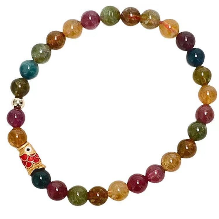 Colorful Tourmaline Personalized Niche Design Life Bracelets