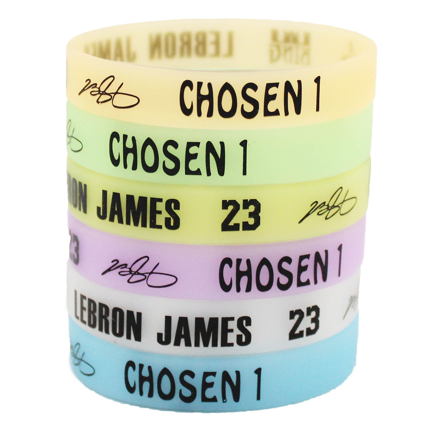 Silk Screen Basketball Silicone Sports Curry James Bracelet