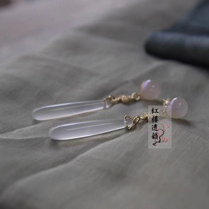Women's Clothing Peace Buckle For Cheongsam Eardrops Ear Hooks Stud Earrings