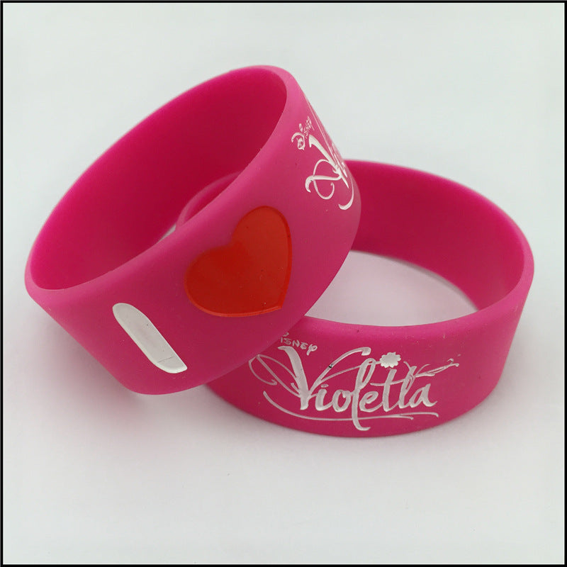 Silicone Fashion Music Hand Strap Trendy Hip Hop Bracelet