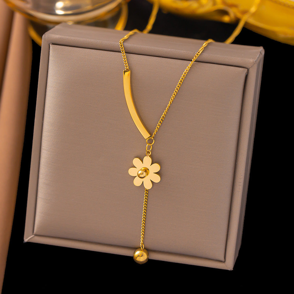Women's Gold Plated Long Fringe Bead Necklaces