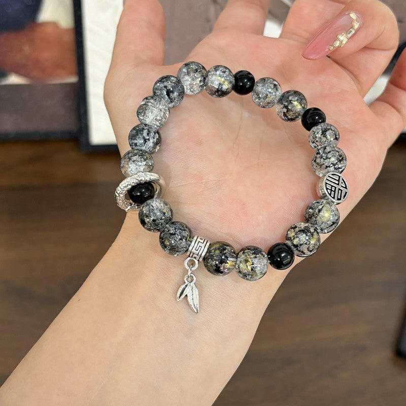 Women's & Men's Beaded For Trendy Good-looking Classic Niche High Rings