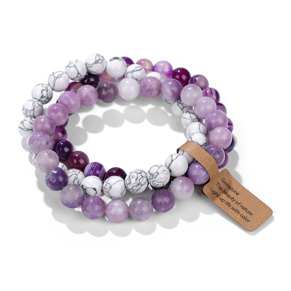 Women's & Men's Fashion Colorful Natural Stone Card Tigereye Bracelets