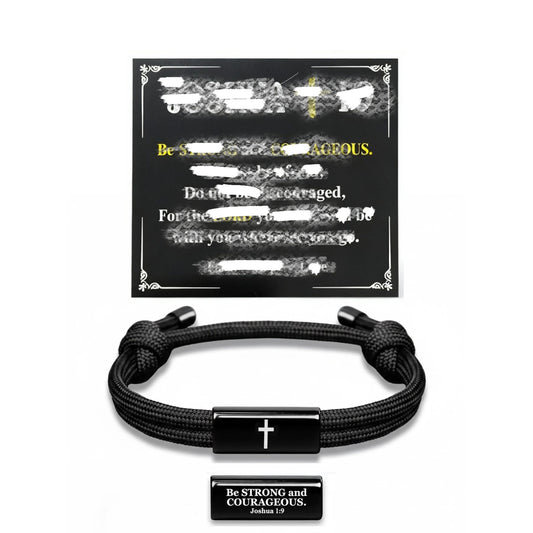 Hand-woven Adjustable Fashion Stainless Steel Black Bracelets
