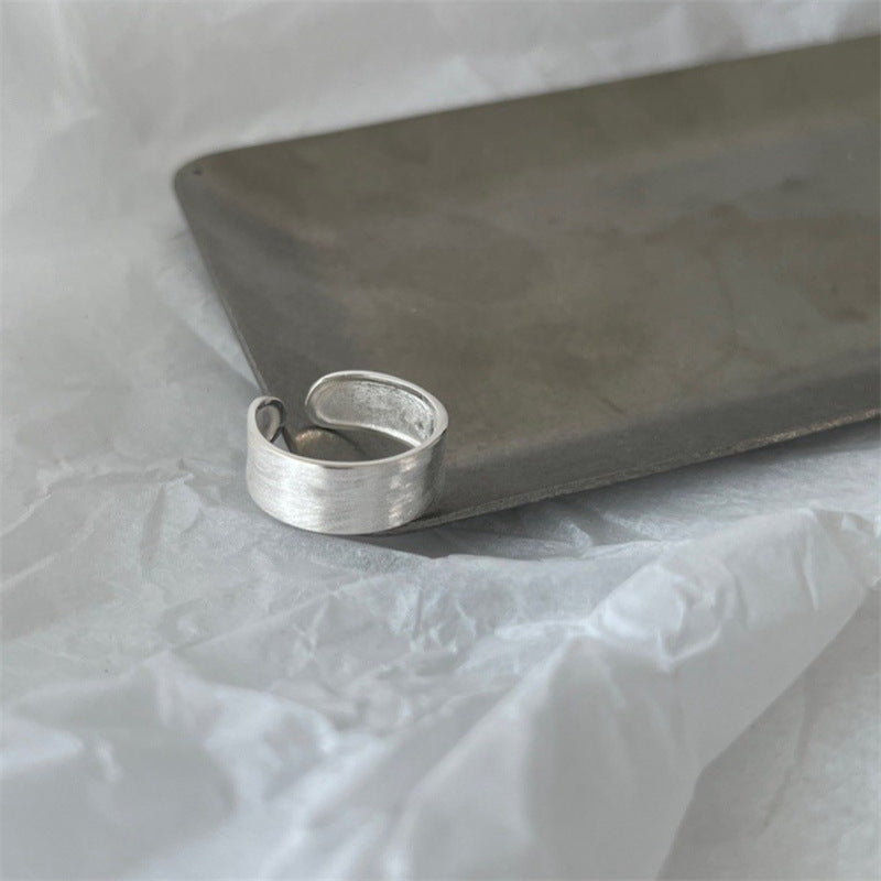 Women's Sier Simple Light Luxury High-grade Index Finger Open Rings