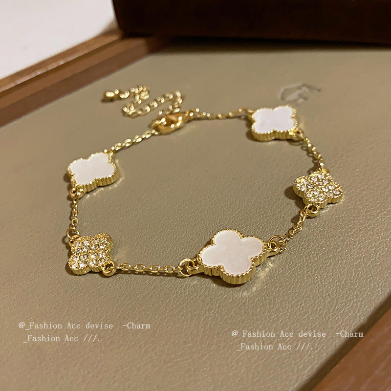 Diamond Acetate Flower Korean Sweet Elegant Bracelets