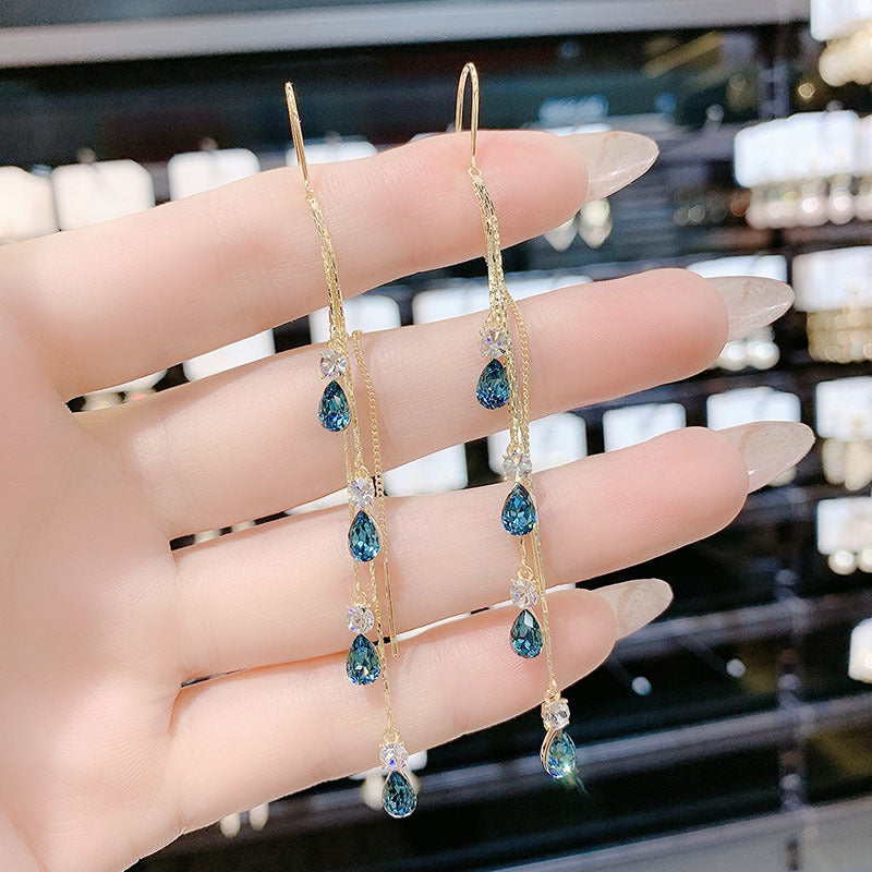 High-grade Generous Trendy Blue Enchantress Water Ear Line