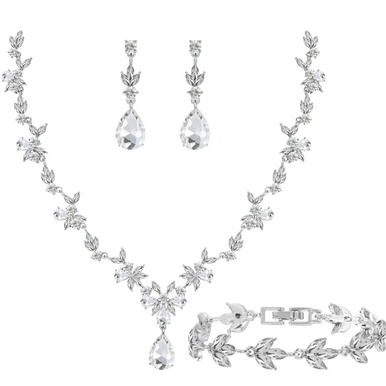 Unique Classic Stylish Cool Diamond Alloy Jewelry Set