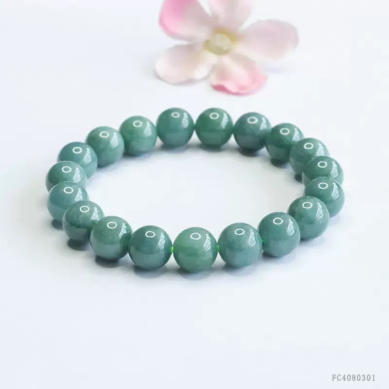 Natural Cherry Blossom Floating Flowers Agate Chalcedony Fashion Sweet Single Bracelet