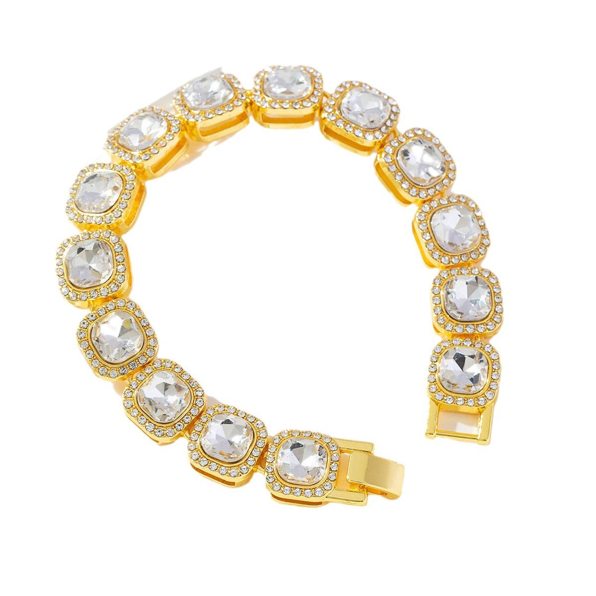 Women's & Men's Alloy Diamond Rock Candy Street Trendy Bracelets