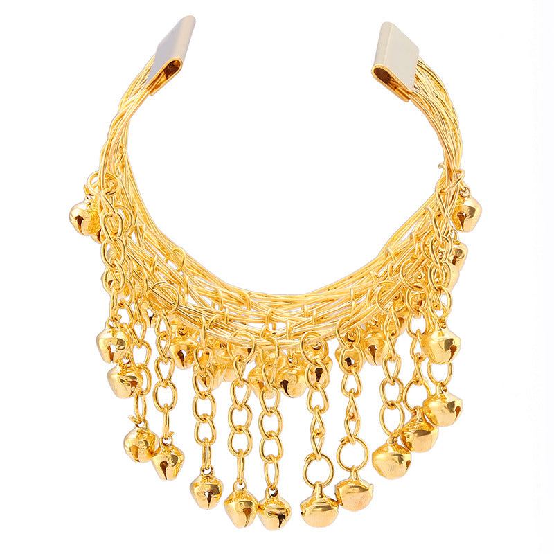 Bell Metal Arm Chain Indian Dance Bracelets