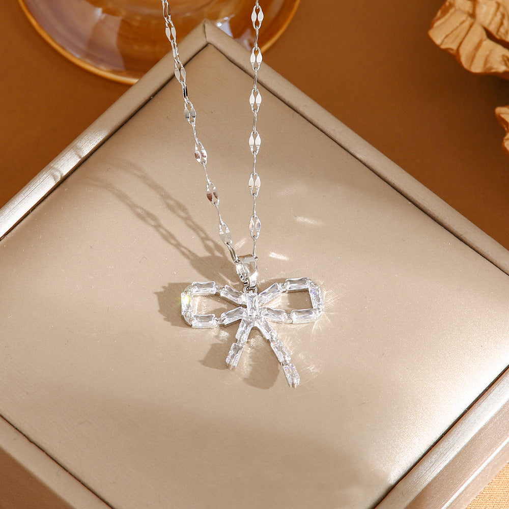 Women's Titanium Steel No Fading High-grade Design Necklaces