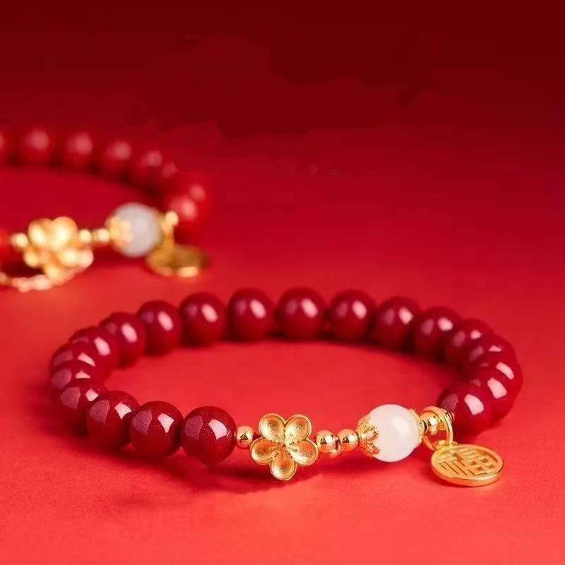 Cinnabar Collection Purple Gold Sand Life Bracelet