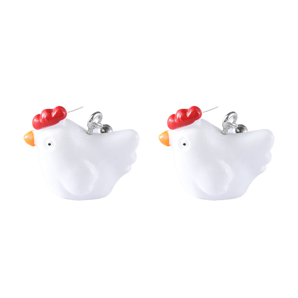 Healing Garlic Duck Clair Cartoon Cute Earrings