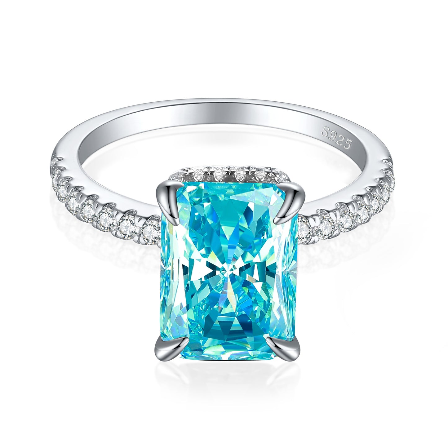 Karat High Carbon Rhinestone Female Niche Advanced Light Rings