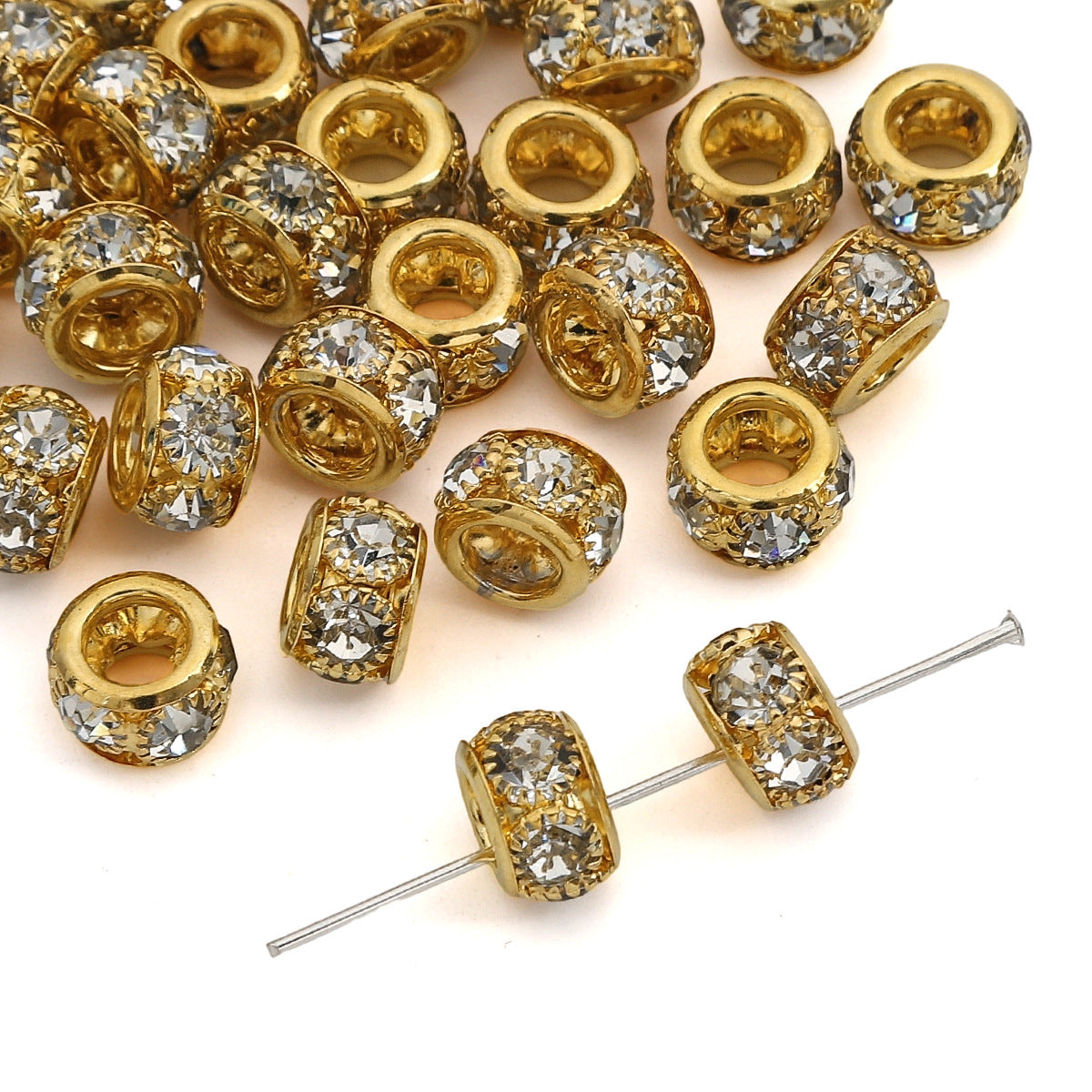 Versatile Hoop Floral Ball Separator Beads Jewelry Accessories