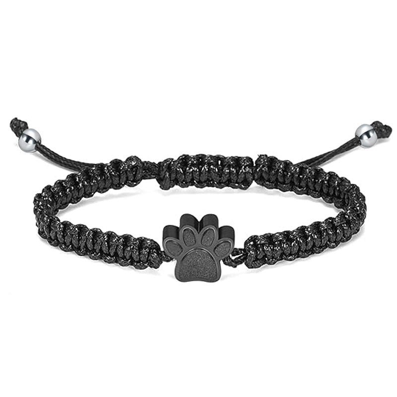 Women's & Men's Steel Ornament Open Memorial Pet Hair Bracelets