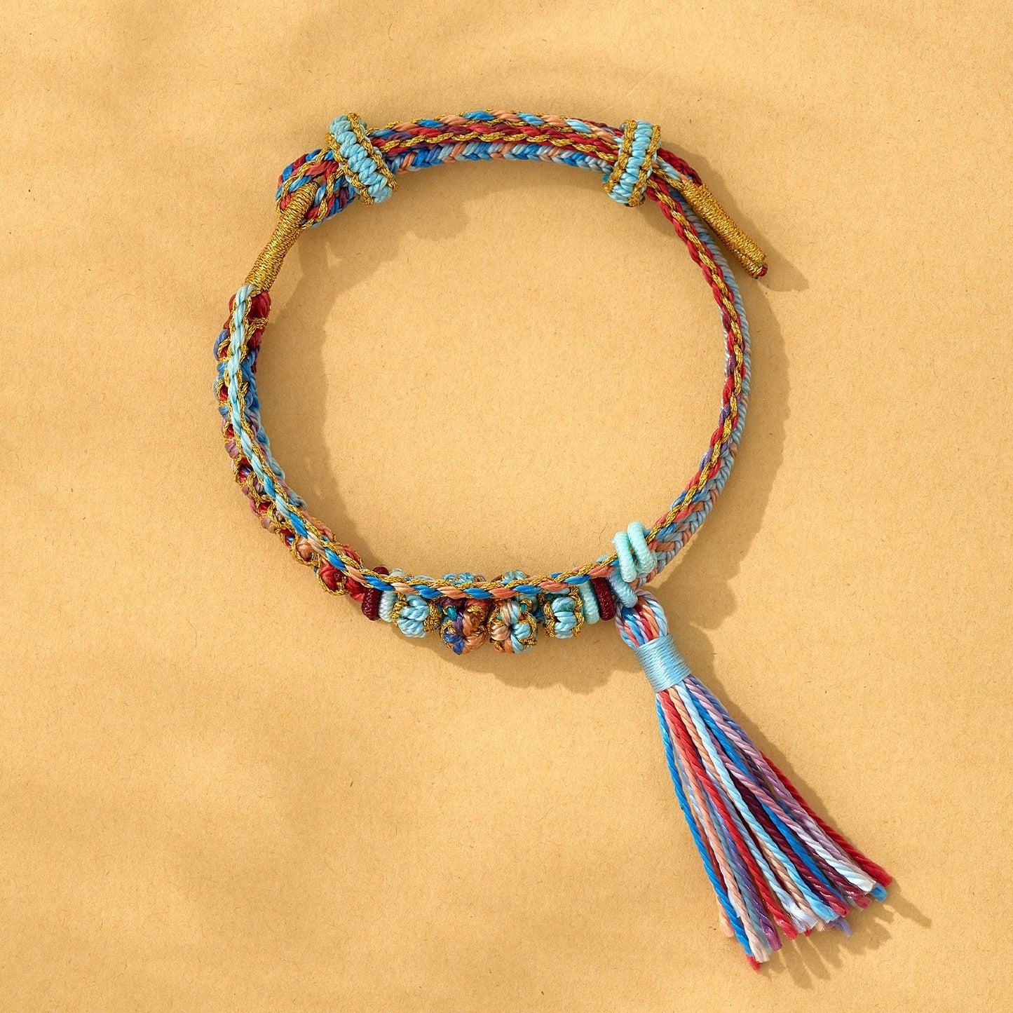 Dragon Boat Festival Colorful Rope Small Red Hand-woven Tiger Head Bracelet
