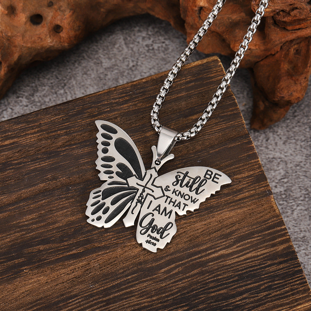 Stainless Steel Flat Personalized Creative Colorful Necklace