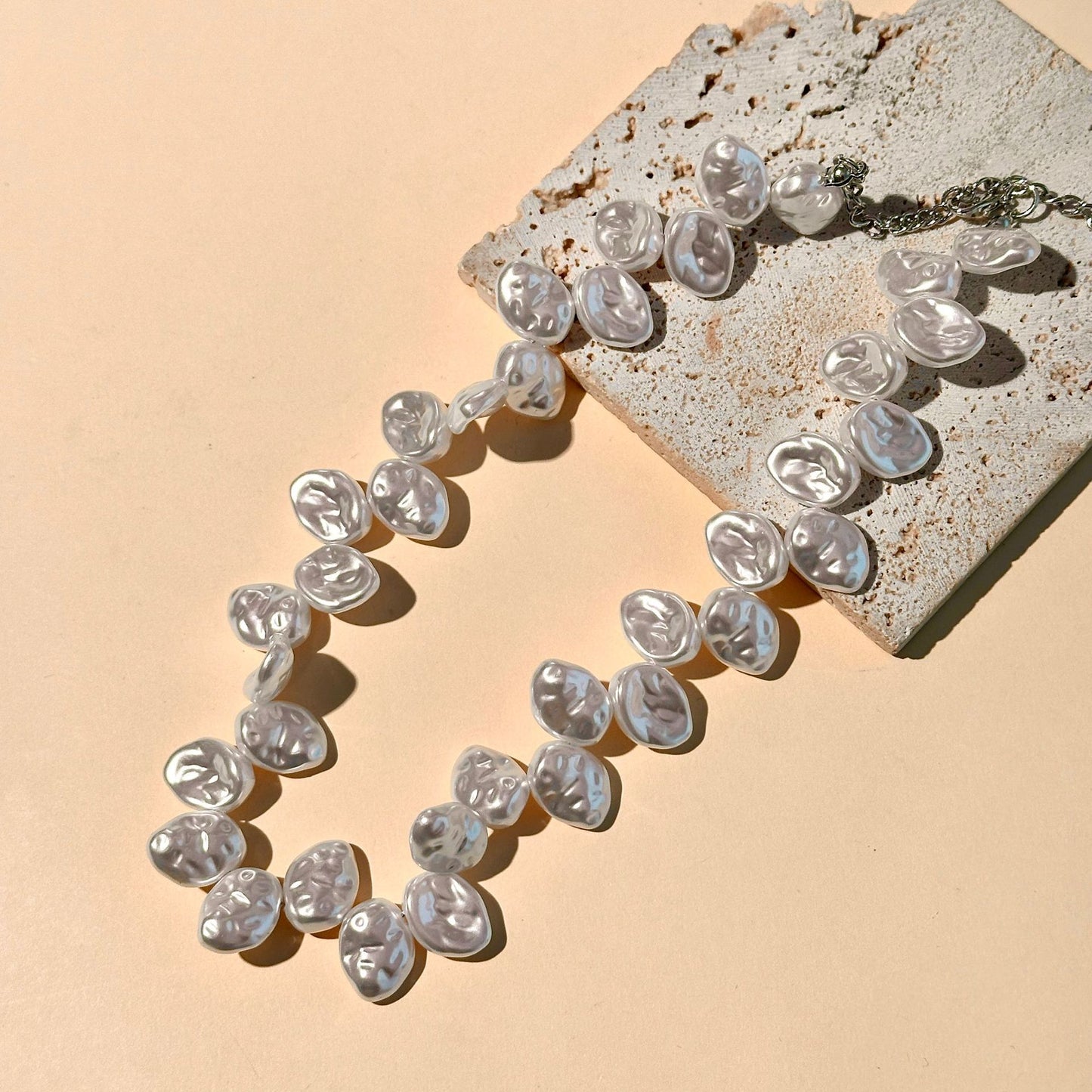 Women's Freshwater Baroque Petal Pearl For Light Luxury Romantic Necklace