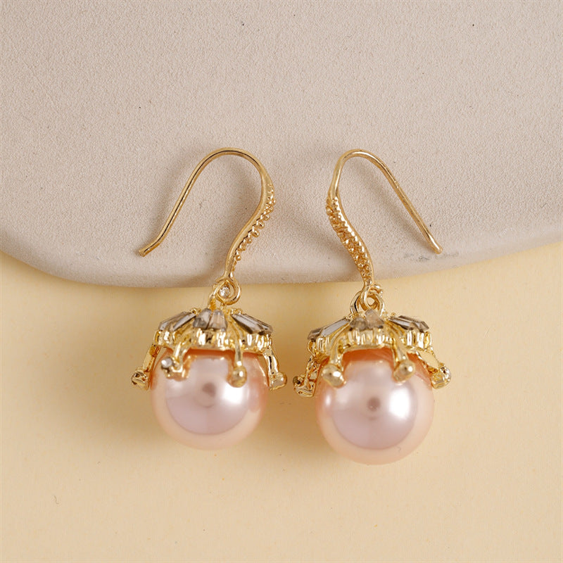 High-grade Pearl Trendy Niche Retro French Graceful Fashionable Earrings
