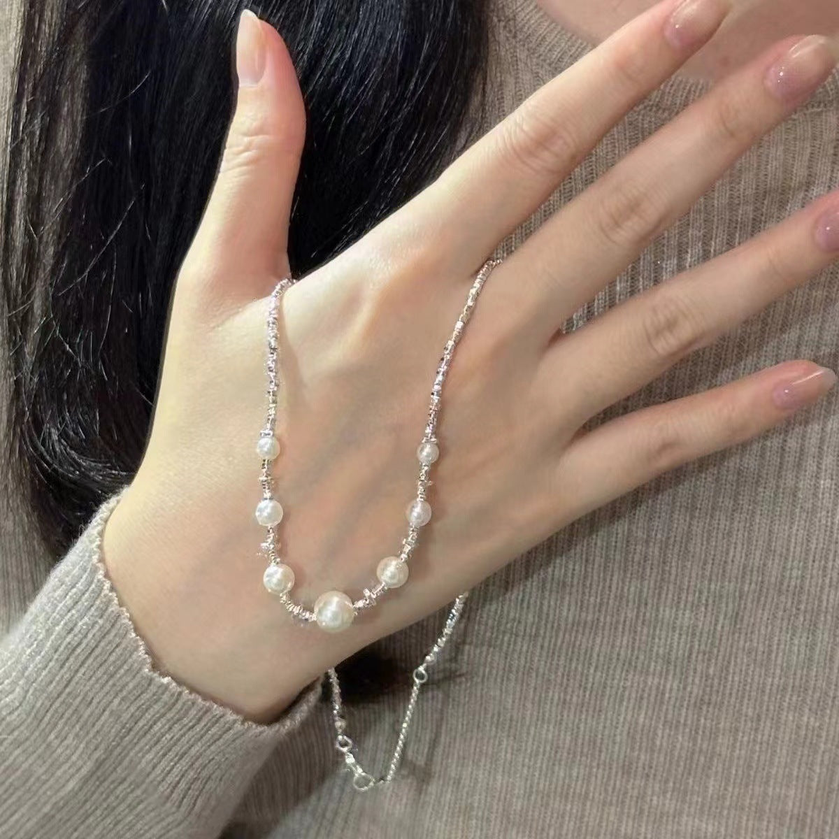 Women's Luxury Girlfriends Clavicle Chain Design Couple Necklace