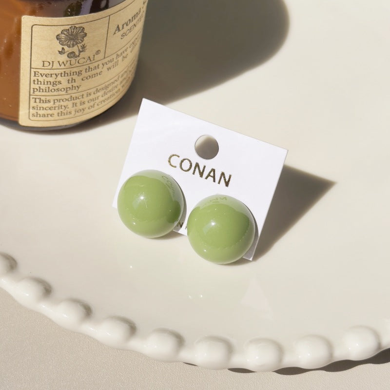 Women's Retro Blooming Acrylic Curved For Simple Stud Earrings