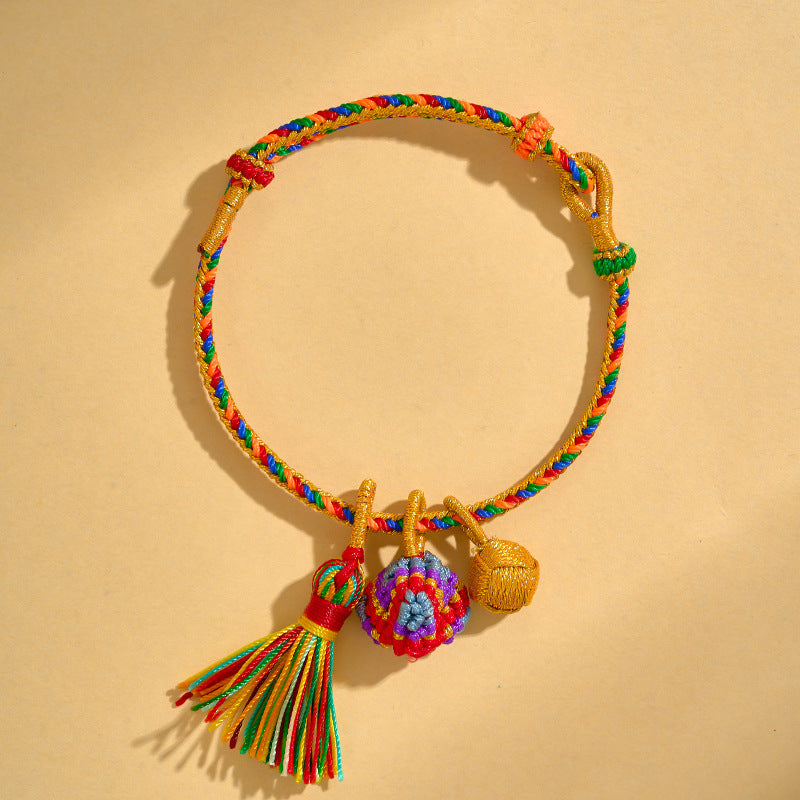 Children's Dragon Boat Festival Colorful Rope Hand-woven Small Bracelets