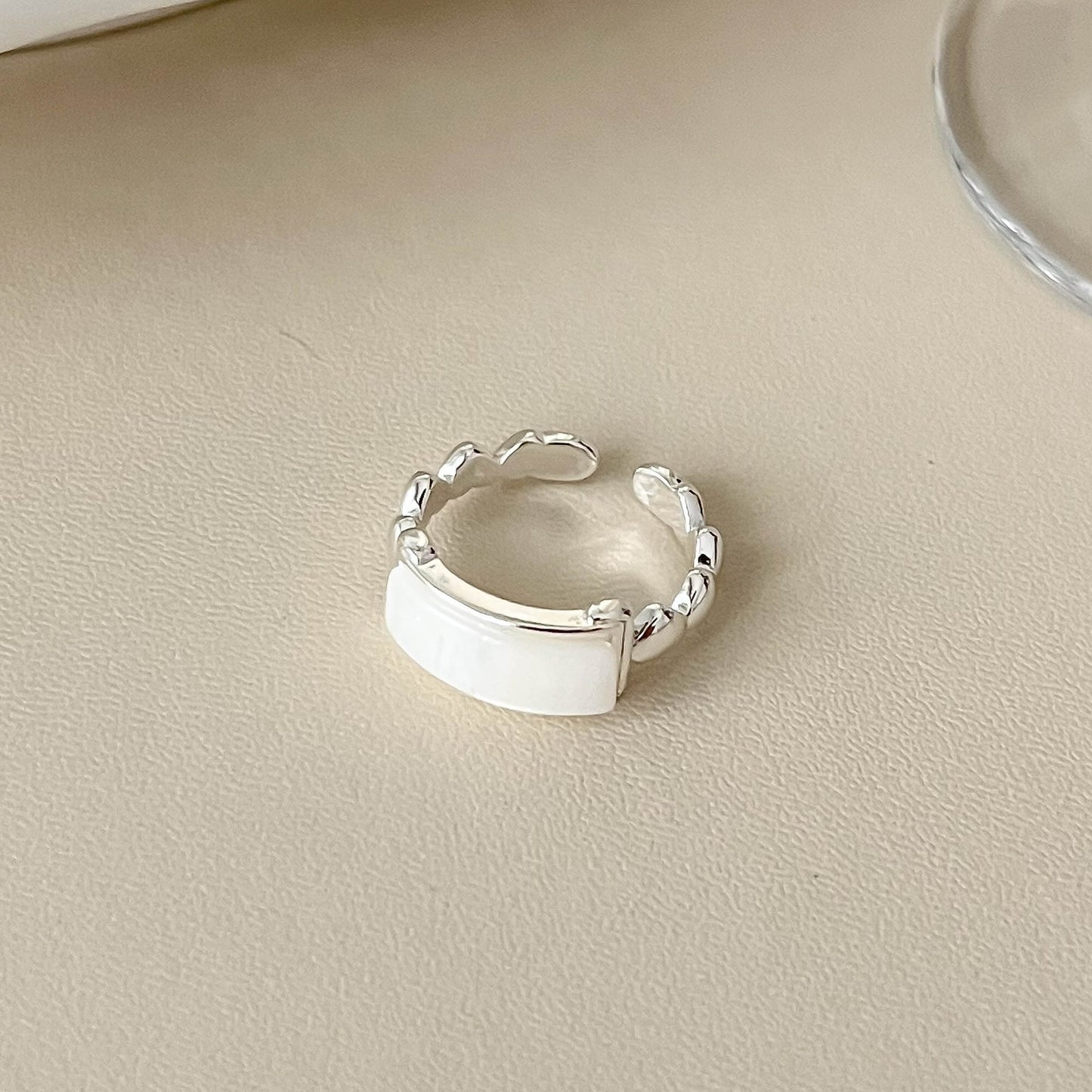 Interest Light Luxury Retro Minority Wide Personality Versatile Opening Adjustable Ring