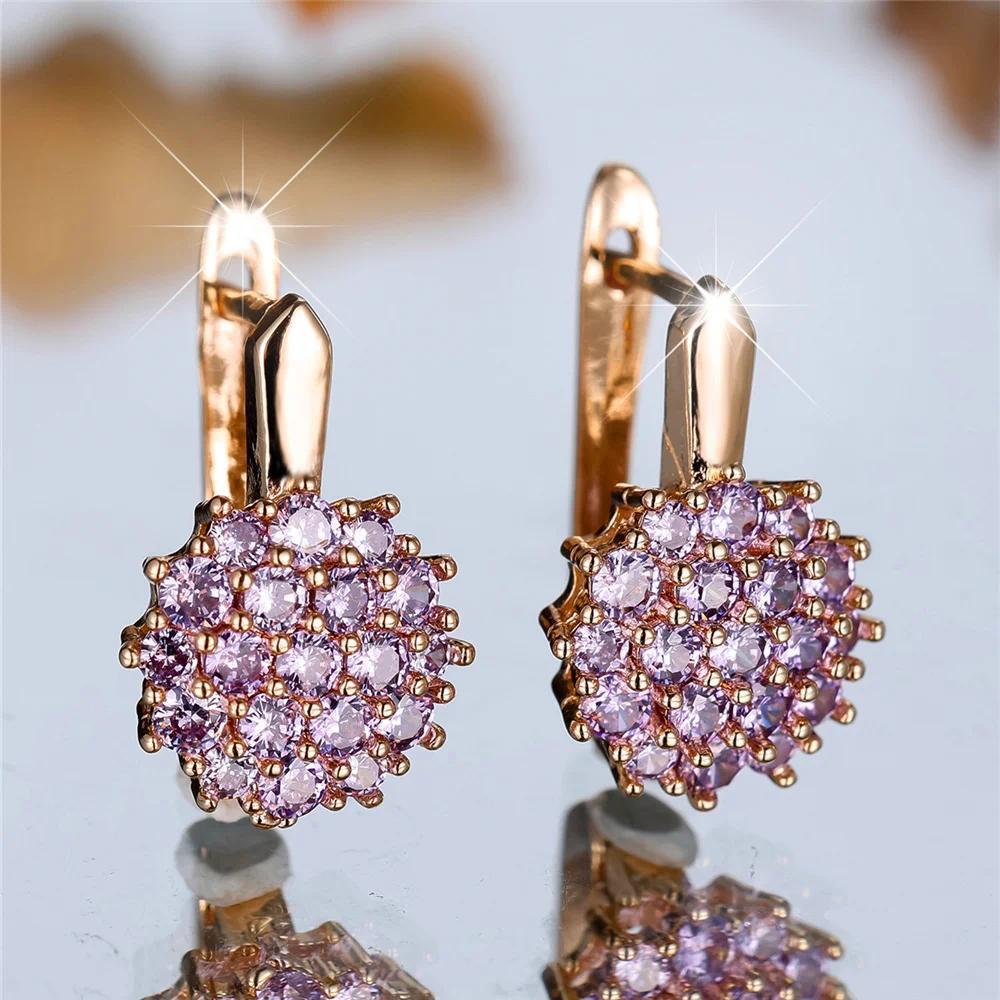 Super Shiny Exquisite Sunflower Clip Female Fresh Sweet Ear Buckle