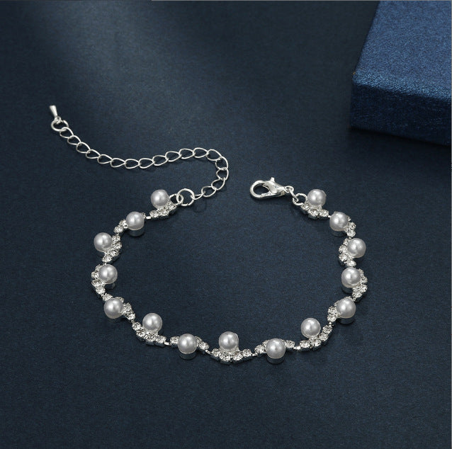 Claw Chain Geometric Full Diamond Rhinestone Simple Bracelets