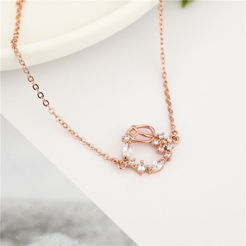 Luo Chen Fashion Korean Rose Flower Female Simple Bracelet