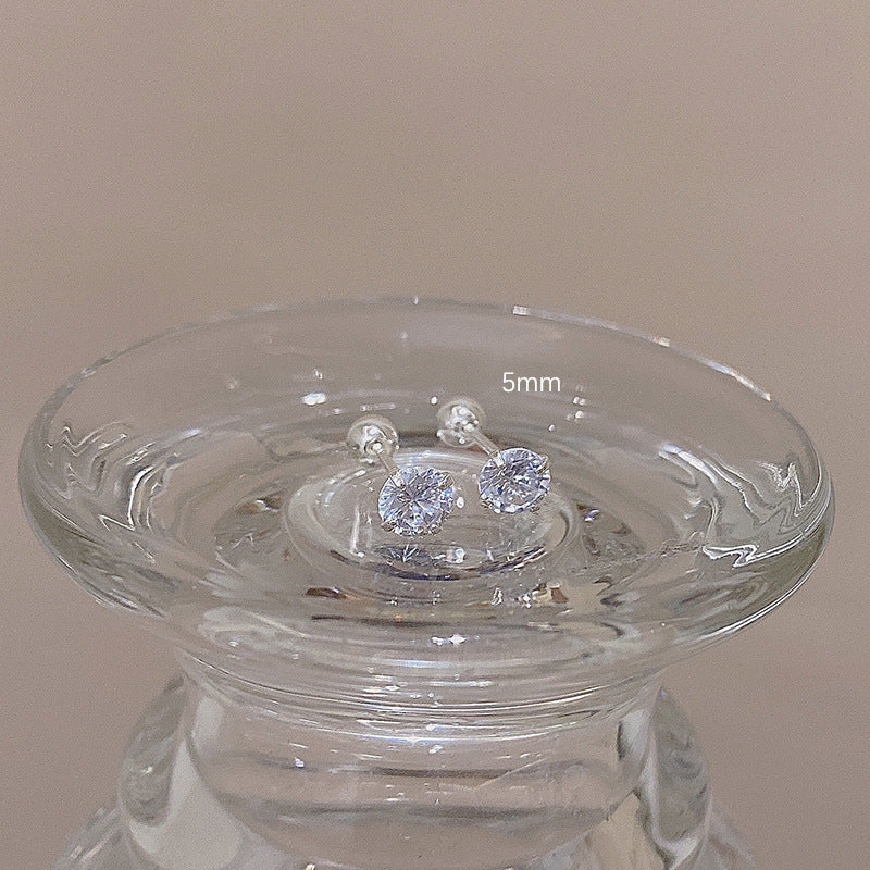 Women's Before Sleep Super Flash Zircon Ear Bone Exquisite Small High Rings
